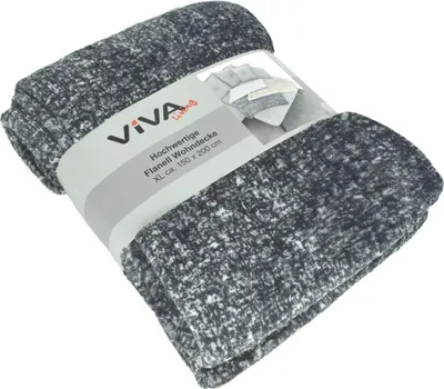 Produktbild von Kuscheldecke Flanell XL ca. 150x200 cm meliert 3 Farben Wohndecke