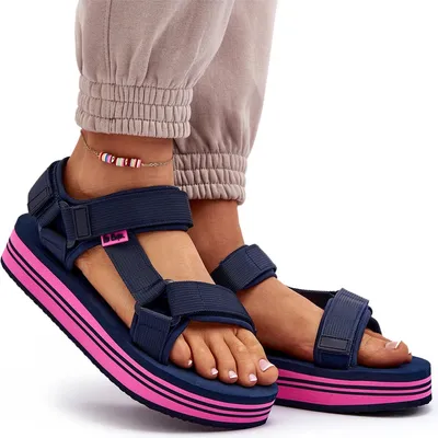 Zdjęcie produktu dla Damskie Sandały Na Platformie Lee Cooper LCW-24-05-2754L Granatowe 39