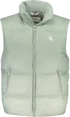 Produktbild von Leichtes, ärmelloses grünes Herrenhemd aus recyceltem Polyester