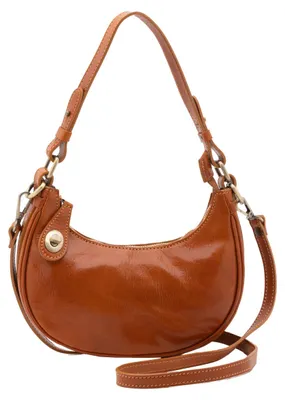 Immagine prodotto di I Fratelli Borsa a Spalla Donna Pelle Autentica Camel-Tan UNICA 25x18x8 cm 5589-Cognac
