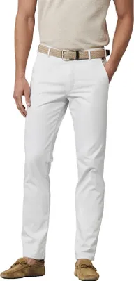 Produktbild von Meyer Baumwollhose Roma weiß unifarben regular fit