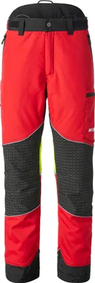Produktbild von KOX Schnittschutzhose Light 2.0 Rot/Gelb | Typ A | KWF-Profi-Gr. 60
