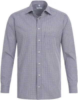 Produktbild von Greiff Corporate Hemd BASIC Herren ® Blau kariert 37/38