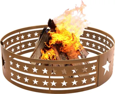 Produktbild von Natürliche Eleganz: Wetterfeste Metall-Feuerschale aus Stahl, 83,82 Cm Durchmesser Bronze-Design