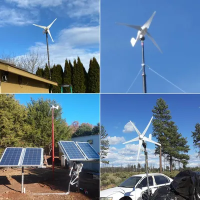 Immagine prodotto di Generatore eolico - 400W - 3 pale - Con regolatore di carica - Turbina eolica per camper e imbarcazioni