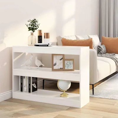 Obrázok produktu pre vidaXL Regál na knihy / Rozdeľovač izieb biely 100x30x72 cm