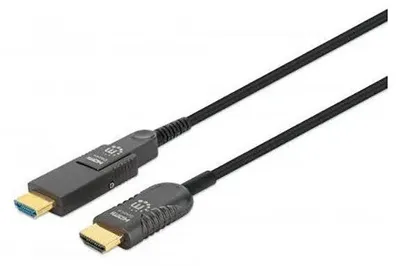 Zdjęcie produktu dla Manhattan 355537, 50 m, HDMI Typu A (Standard), HDMI Typu D (Micro), 18 Gbit/s, Audio Return Channel (ARC), Czarny