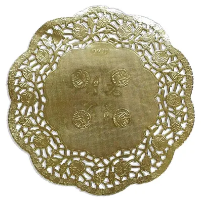 Tortenunterlage rund, Ø 16,5 cm, Gold, Papier, 100 St.