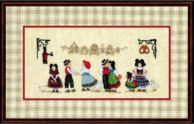 Image de Le Bonheur des Dames Petit Point Kit de broderie "Alsace", motif à compter, 10,5x24cm