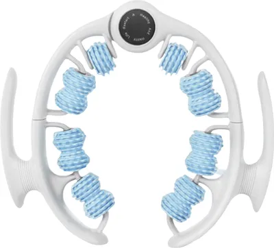 Produktbild von Beinmassagerolle, Anti-Cellulite-Lymphdrainage, Tiefengewebetherapie, Oberschenkel, Arm, Rücken, Schulter, Muskelentspannung, Massagegerät mit 14 Rollen