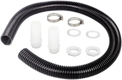 Produktbild von Anschlussset für Regenwasserbehälter, geeignet für Dachrinnen, 32 mm. Verbindungspaket für Regenwasserableitung