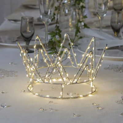 Zdjęcie produktu dla Dekoracja korona z oświetleniem Led 12 cm na baterie