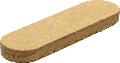Produktbild von WAGNER Spezialgleiter SYNO 8tlg. - 10 x 37 x 3 mm, Spezialfaser, selbstklebend, braun, als Gleitpad, robust - 16103799