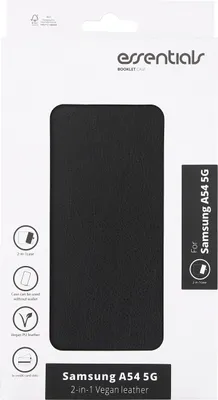 Produktbild von Samsung Galaxy A54 5G PolyurethanWallet, abnehmbar, schwarz