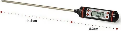Produktbild von Lebensmittelthermometer, Sondentyp, elektronische Digitalanzeige, Flüssigkeits-BBQ-Backöl-Temperaturmessgerät, tragbares Messwerkzeug