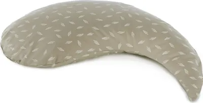 Produktbild von Theraline Stillkissen, Bauchstützkissen incl. Bezug Blättertanz taupe, 135x35 cm