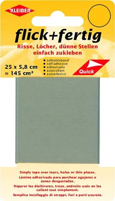 Produktbild von KLEIBER Reparatur-Set Flick + Fertig hellgrau selbstklebend