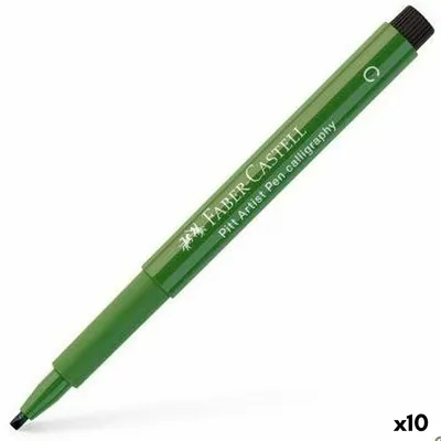Produktbild von Filzstifte Faber-Castell Pitt Artist Kalligraphie Grün verblasster Effekt 10 Stück
