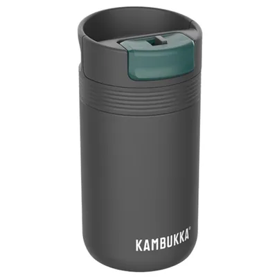 Zdjęcie produktu dla Kambukka kubek termiczny Cabo 300ml Grey szary szczelny termos do auta, nakrętka 2w1