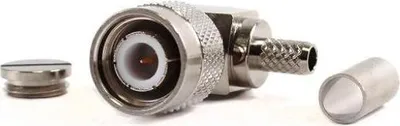 Produktbild von TNC-Stecker gewinkelt 90° Crimp für HDF200/RG58 Kabel