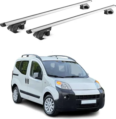 Image de Barres de toit transversales ABE pour Citroen Nemo 2008-2013 3-5 P Alu Gris 2x