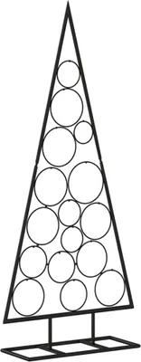 Immagine prodotto di Albero di Natale in metallo VidaXL per decorazioni, nero, 125 cm