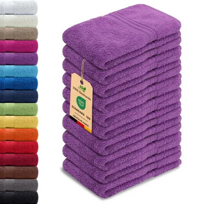 Produktbild von 10er-Set ARIZONA Handtuch-Serie von AR Line – 100% Baumwolle, 500 g/m², 10er-Set Gästetücher 30x50 cm, Orchidee