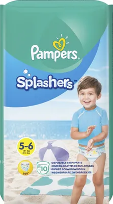 Produktbild von Pampers Schwimmwindeln Splashers Größe 5 - 6 Tragepack 10 Stück