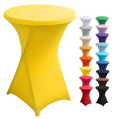 Obrázek produktu pro Elastické potahy na stoly – průměr 60/80 cm, lze prát, dostupné v mnoha barvách