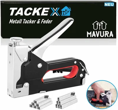 Produktbild von TACKEX Handtacker Set Profi Handtackerpistole stark Holz Möbel mit 200 Klammern