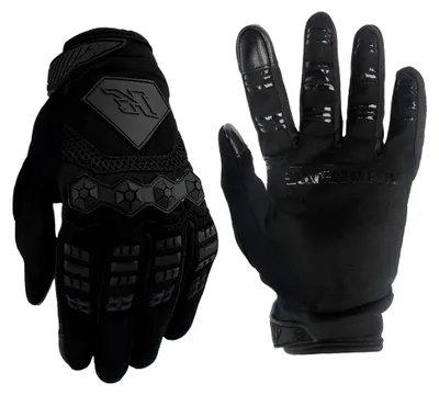 Zdjęcie produktu dla Rękawice motocyklowe z pełnymi palcami (rozmiar L, czarne)