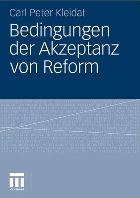 Produktbild von Bedingungen der Akzeptanz von Reform