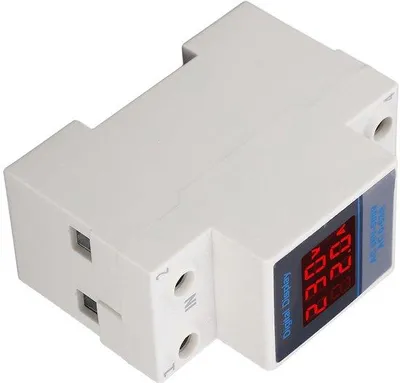 Zdjęcie produktu dla Multimetr na szynę DIN z podwójnym wyświetlaczem i woltomierzem mocy