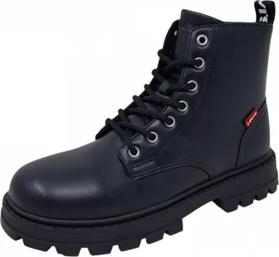 Obrázek produktu pro Chlapecké šněrovací boty Levis v černé barvě, velikost 38