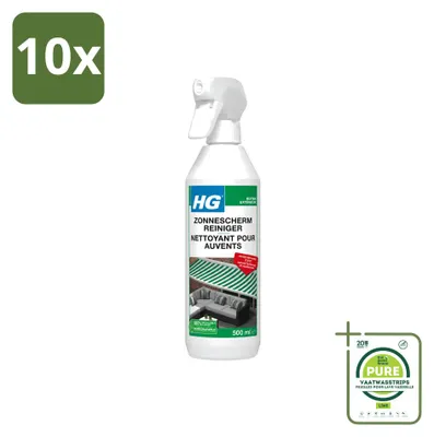 Productafbeelding van 10 x HG Reiniger voor zonneschermen - Reinigt eenvoudig en snel - 500 ml - Grote verpakking - 10 stuks