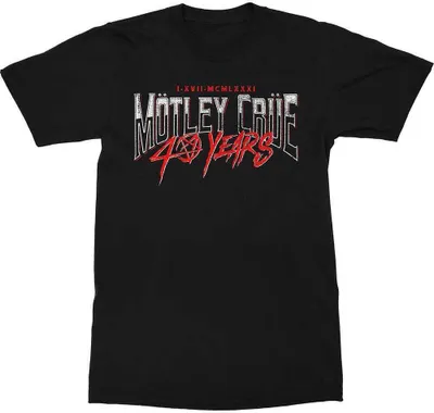 Produktbild von Mötley Crüe 40 Years Black L T-Shirt