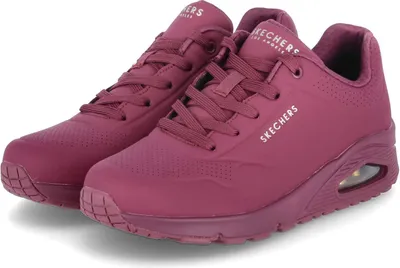 Produktbild von Skechers Damen Uno Stand On Air Trainers, Plum Durabuck / Mesh, 35 EU