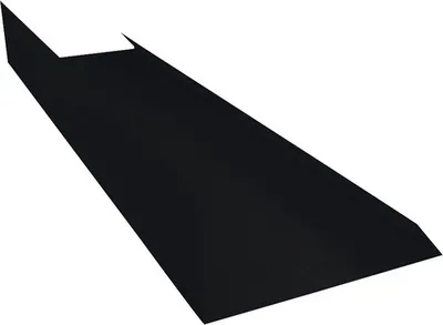 Produktbild von PRECIT Kantenwinkel Schürze Big Stone Tiefschwarz RAL 9005 1000 mm x 100 mm