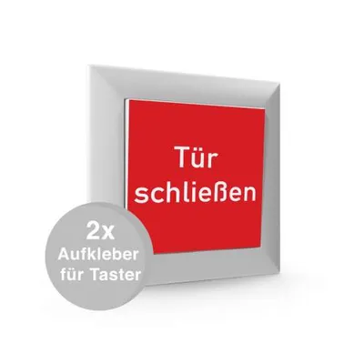Produktbild von Aufkleber für Taster Brandschutztür "Tür schließen"