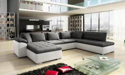 Produktbild von MIRJAN24 Ecksofa Niko Bis, Bettkasten und Schlaffunktion, Sofa vom Hersteller, Wohnlandschaft, Polstergarnitur (Soft 017 + Lux 06, Seite: Links)