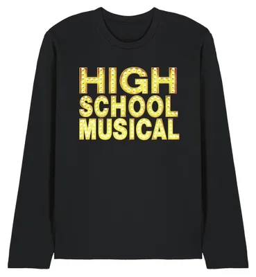 Immagine prodotto di High School Musical - Maglietta unisex da uomo/donna, maniche lunghe TV34579 (XL) (Nero)