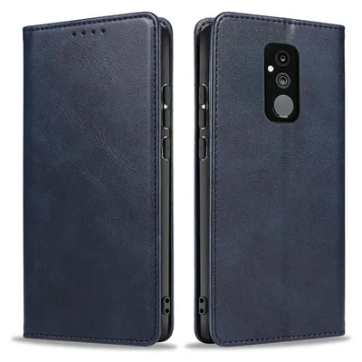 Produktbild von Handyhülle für Huawei Mate 20 Lite Kunstleder Flip Cover Hülle Handytasche Case Kartenfach Farbe: Blau