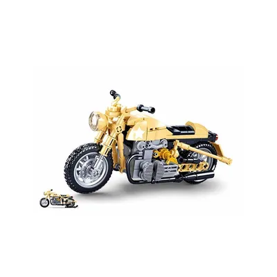 Productafbeelding van Sluban Model Bouwstenen M38-B0959: Legervoertuig - Motorfiets