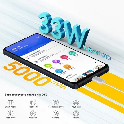 Zdjęcie produktu dla Blackview Shark 8, 17,2 cm (6.78"), 8 GB, 256 GB, 64 MP, Android 13, Szary