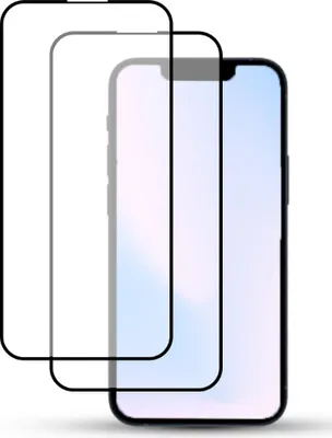 Obrázok produktu pre 2-balenie iPhone 14 Ochranné sklo na displej - Tvrdené sklo 9H - Super kvalita 3D