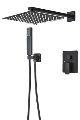 Obrázok produktu pre Sprchová batéria, moderný štýl, nástenná montáž, 2-cestná, 16 palcov (B)