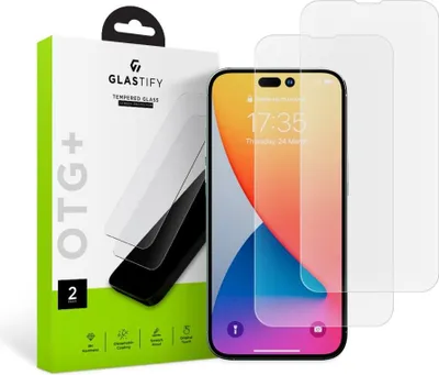 Zdjęcie produktu dla Szko Hartowane Glastify Otg+ 2-Pack Iphone 14 Pro Clear