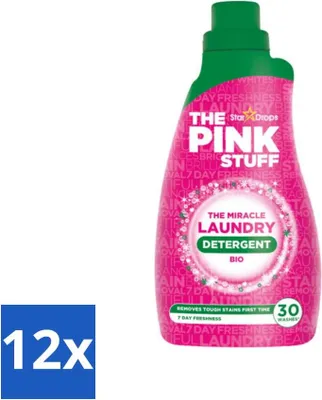 Produktbild von The Pink Stuff -Waschgel – Waschmittel –  – 30 Wäschen – 960 ml - Vorteilspack - 12 Stücke
