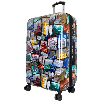 Produktbild von Hartschale Großer Reisekoffer City 77 cm Motivkoffer Dehnfalte Design Postkarten