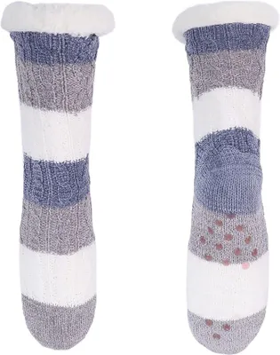 Produktbild von Damen Wintersocken Warm Rutschfest Grau Einheitsgröße